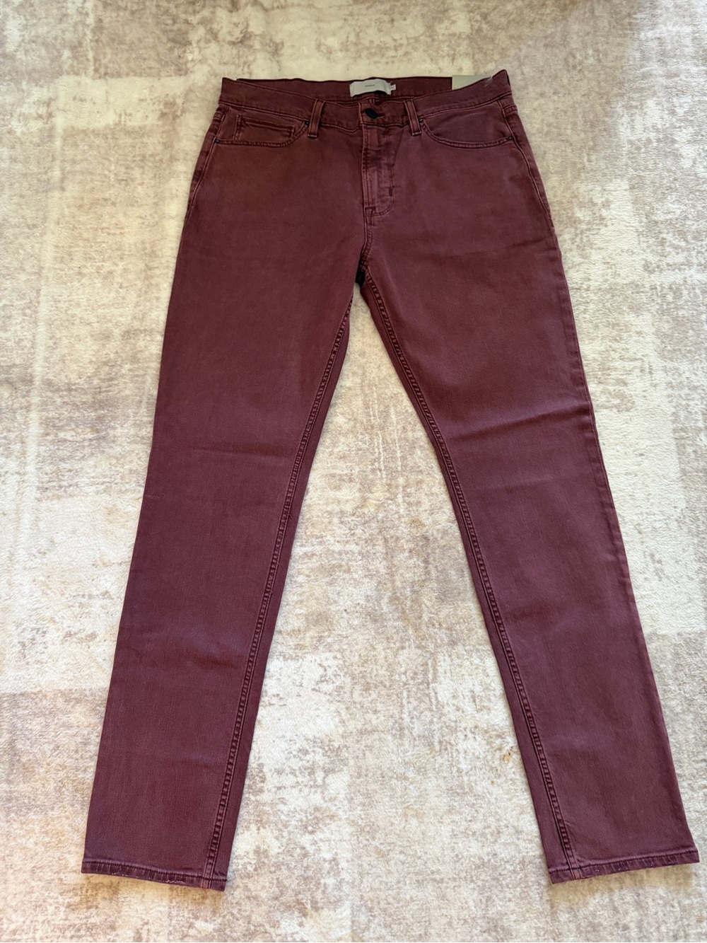 Hudson Men’s Axl Skinny Jeans – Plum – Size 36 – New With Tags